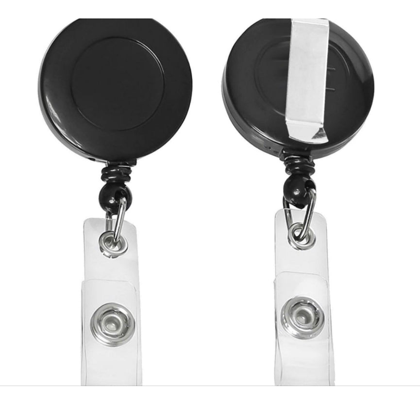 PUSH retractable badge reel