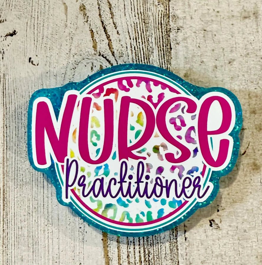NURSE PRACTIONER Retractable Badge reel