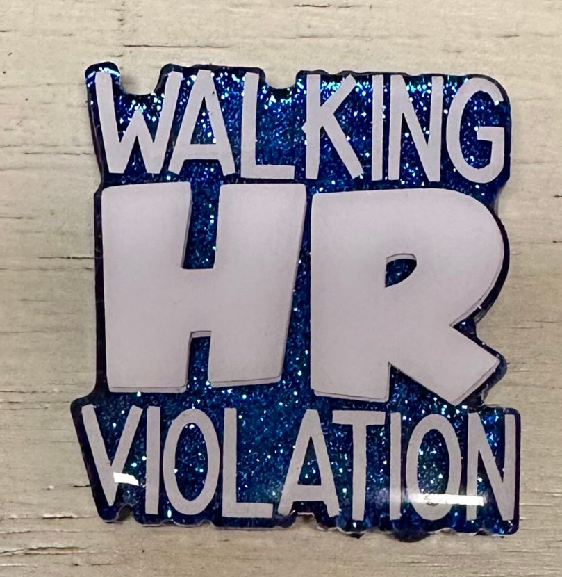 WALKING HR VIOLATION Retractable Badge reel