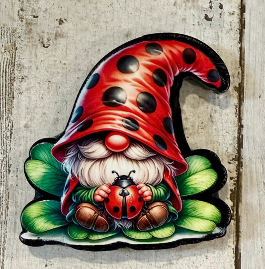 LADYBUG GNOME Retractable Badge reel