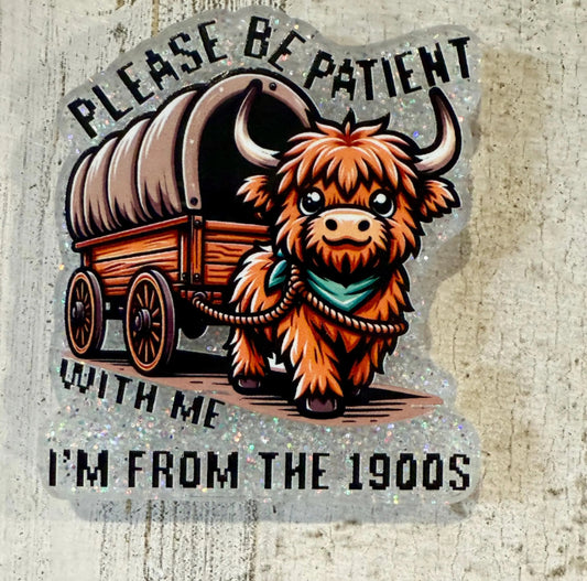 PLEASE BE PATIENT WITH ME I’M FROM THE 1900s Retractable Badge reel